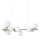 Ideal Lux - Candeeiro suspenso LED PERLAGE 10xG9/3W/230V 81 cm dourado/branco
