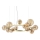 Ideal Lux - Candeeiro suspenso LED PERLAGE 14xG9/3W/230V diâmetro 85 cm dourado/fumado