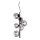 Ideal Lux - Candeeiro suspenso LED PERLAGE 6xG9/3W/230V diâmetro 26 cm preto/fumado