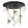 Ideal Lux - Candeeiro suspenso LED PERLAGE 9xG9/3W/230V diâmetro 55 cm dourado/branco
