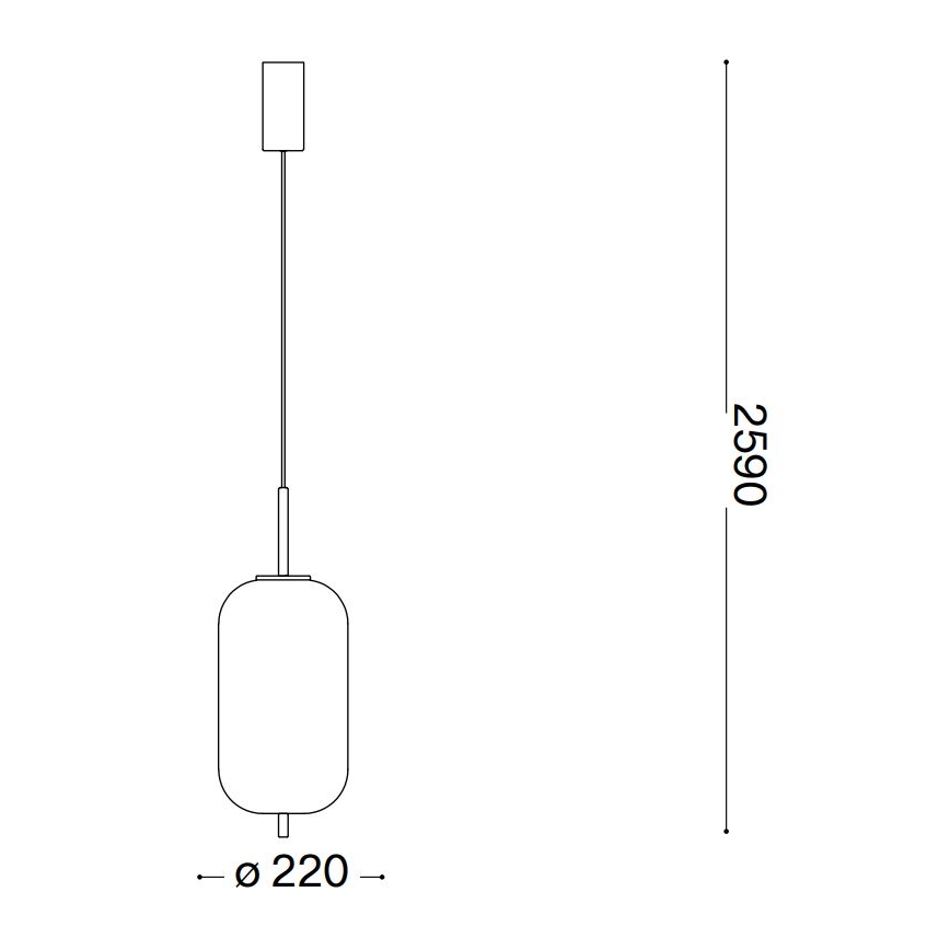Ideal Lux - Candeeiro suspenso LED UMILE LED/20W/230V diâmetro 22 cm CRI 90 latão/branco