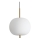 Ideal Lux - Candeeiro suspenso LED UMILE LED/20W/230V diâmetro 30 cm CRI 90 latão/branco