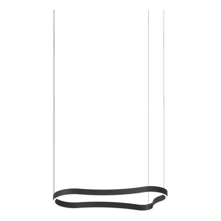Ideal Lux - Candeeiro suspenso LED WAVES LED/37W/230V CRI 90 preto