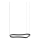 Ideal Lux - Candeeiro suspenso LED WAVES LED/37W/230V CRI 90 preto