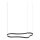 Ideal Lux - Candeeiro suspenso LED WAVES LED/45W/230V CRI 90 preto