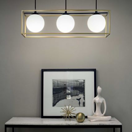 Ideal Lux - Candeeiro suspenso LINGOTTO 3xE14/28W/230V