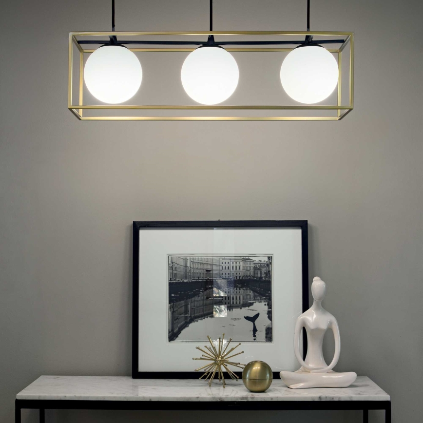 Ideal Lux - Candeeiro suspenso LINGOTTO 3xE14/28W/230V