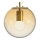 Ideal Lux - Candeeiro suspenso MAPA 1xE27/42W/230V diâmetro 20 cm dourado/fumado