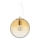 Ideal Lux - Candeeiro suspenso MAPA 1xE27/42W/230V diâmetro 30 cm dourado/fumado