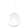 Ideal Lux - Candeeiro suspenso MAPA 1xE27/42W/230V diâmetro 30 cm transparente