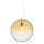 Ideal Lux - Candeeiro suspenso MAPA 1xE27/42W/230V diâmetro 40 cm dourado/fumado