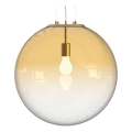 Ideal Lux - Candeeiro suspenso MAPA 1xE27/42W/230V diâmetro 50 cm dourado/fumado