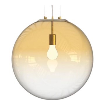 Ideal Lux - Candeeiro suspenso MAPA 1xE27/42W/230V diâmetro 50 cm dourado/fumado