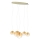 Ideal Lux - Candeeiro suspenso MAPA 5xE27/42W/230V dourado/fumado