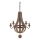 Ideal Lux - Candeeiro suspenso MILLENNIUM 5xE14/40W/230V diâmetro 52 cm Bétula/castanho