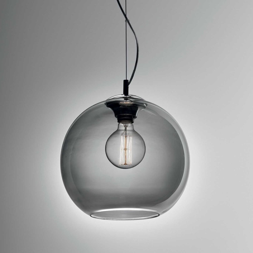 Ideal Lux - Candeeiro suspenso NEMO 1xE27/42W/230V diâmetro 30 cm fumado