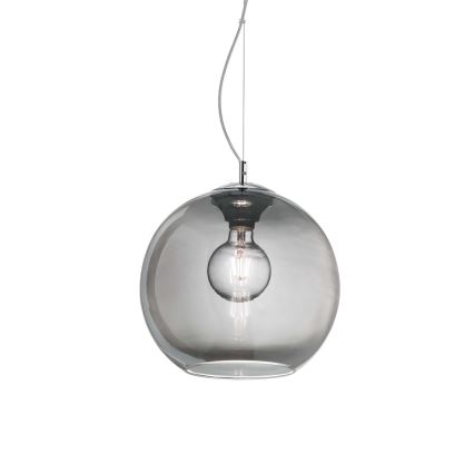 Ideal Lux - Candeeiro suspenso NEMO 1xE27/42W/230V diâmetro 30 cm fumado