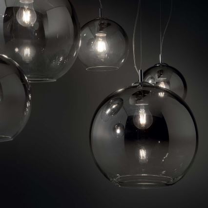 Ideal Lux - Candeeiro suspenso NEMO PLUS 5xE27/42W/230V fumado
