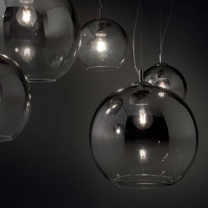 Ideal Lux - Candeeiro suspenso NEMO PLUS 5xE27/42W/230V fumado