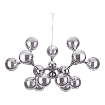 Ideal Lux - Candeeiro suspenso NODI 15xE14/28W/230V cromado brilhante
