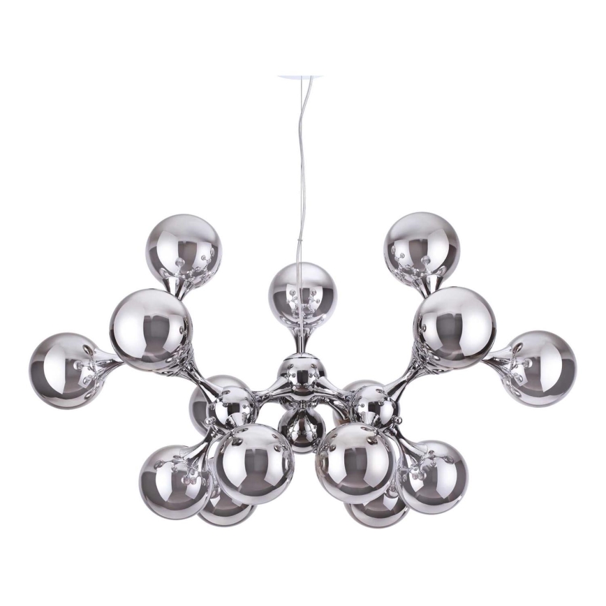 Ideal Lux - Candeeiro suspenso NODI 15xE14/28W/230V cromado brilhante