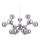 Ideal Lux - Candeeiro suspenso NODI 15xE14/28W/230V cromado brilhante