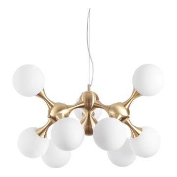 Ideal Lux - Candeeiro suspenso NODI 9xE14/28W/230V latão