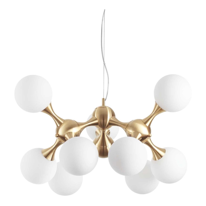 Ideal Lux - Candeeiro suspenso NODI 9xE14/28W/230V latão