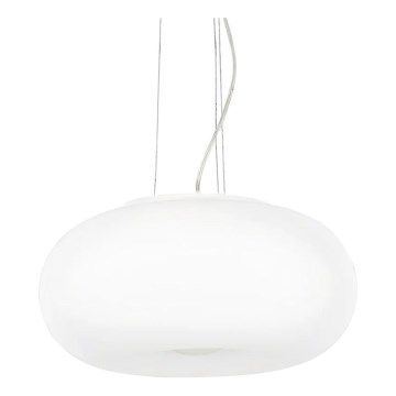Ideal Lux - Candeeiro suspenso ULISSE 3xE27/60W/230V diâmetro 52 cm branco