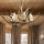 Ideal Lux - Candelabro numa corrente CHALET 12×E14/40W/230V chifres