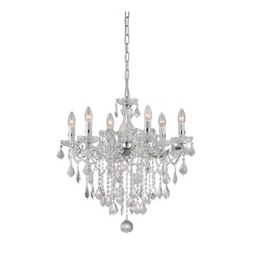 Ideal Lux - Candelabro suspenso  6xE14/40W/230V