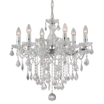 Ideal Lux - Candelabro suspenso  6xE14/40W/230V