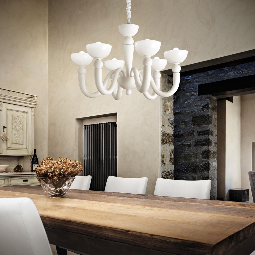Ideal Lux - Candelabro suspenso BON BON 8xE14/40W/230V