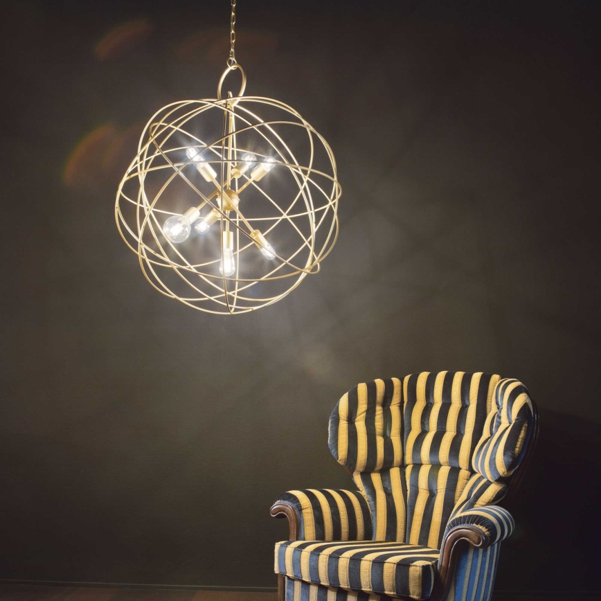 Ideal Lux - Candelabro suspenso KONSE 7xE27/60W/230V