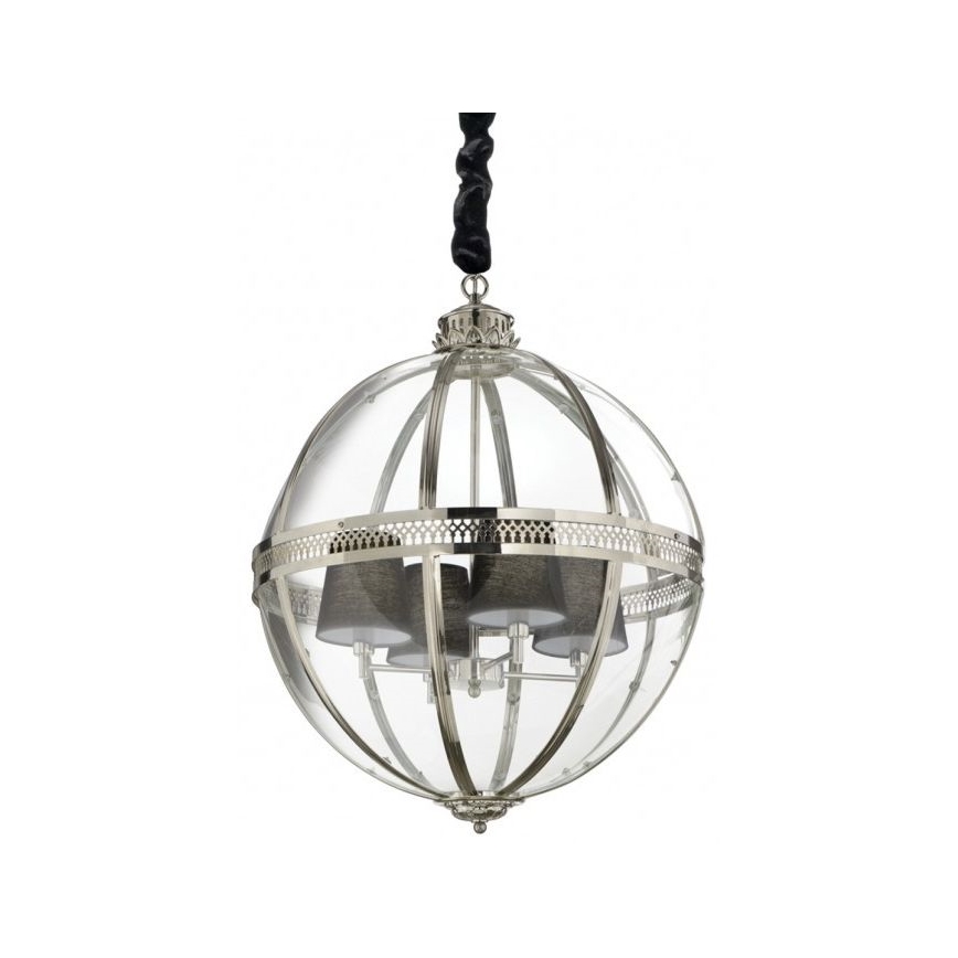 Ideal Lux - Candelabro suspenso WORLD 4xE14/40W/230V