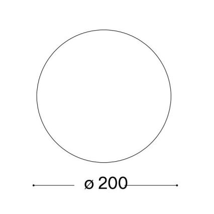Ideal Lux - Cúpula de substituição para candeeiro de mesa MAPA, Ø 20 cm, branca