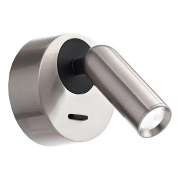 Ideal Lux - Foco de parede LED BEAN LED/3W/230V CRI 90 cromado brilhante