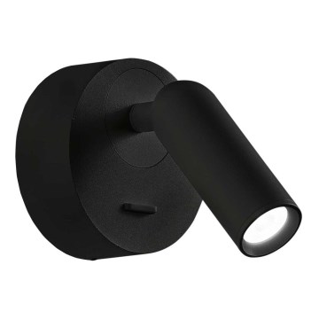 Ideal Lux - Foco de parede LED BEAN LED/3W/230V CRI 90 preto