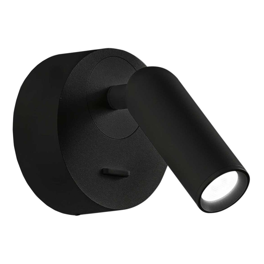 Ideal Lux - Foco de parede LED BEAN LED/3W/230V CRI 90 preto