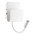 Ideal Lux - Foco de parede LED com uma flexível candeeiro pequeno PROBE LED/9,5W/230V USB CRI 90 branco