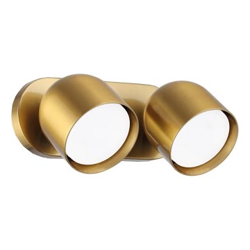 Ideal Lux - Foco de parede LED DODO 2xGX53/9W/230V latão