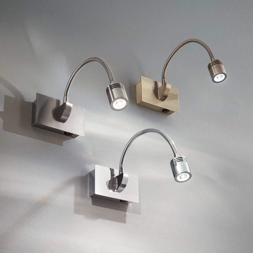 Ideal Lux - Foco de parede LED LED/3W/230V 4000K cromado brilhante