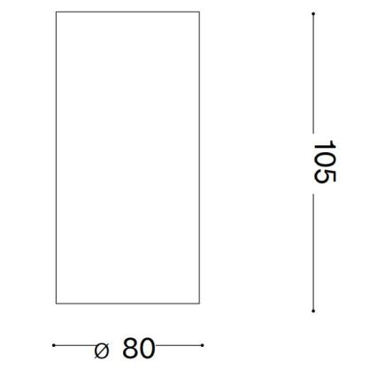 Ideal Lux - Foco LED NITRO LED/10W/230V diâmetro 8 cm CRI 90 branco