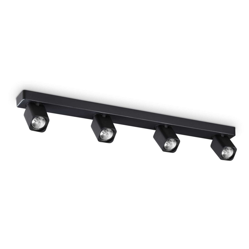 Ideal Lux - Foco LED RUDY 4xGU10/7W/230V CRI 90 preto