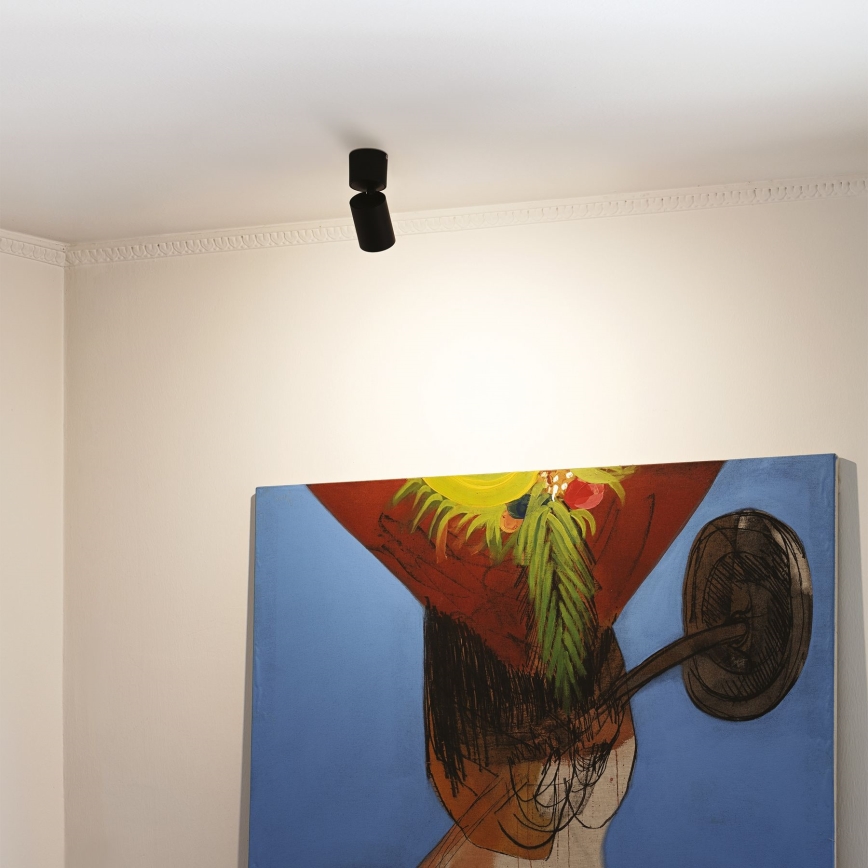 Ideal Lux - Foco LED TOBY 1xGU10/7W/230V CRI 90 preto