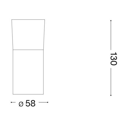 Ideal Lux - Foco LED TOBY 1xGU10/7W/230V CRI 90 preto