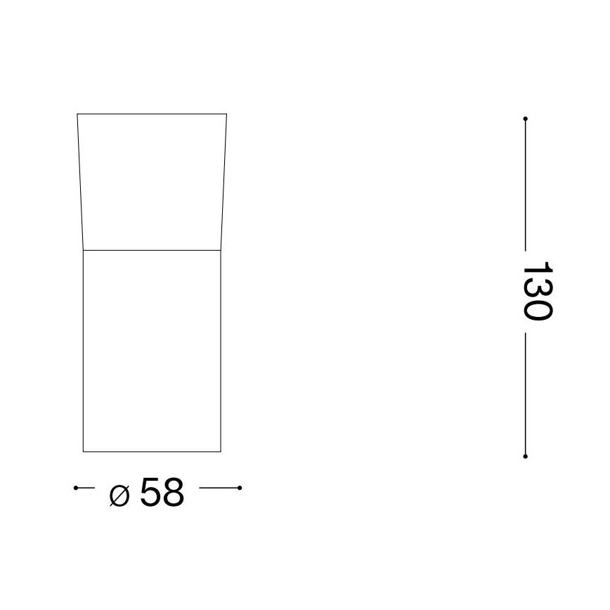 Ideal Lux - Foco LED TOBY 1xGU10/7W/230V CRI 90 preto