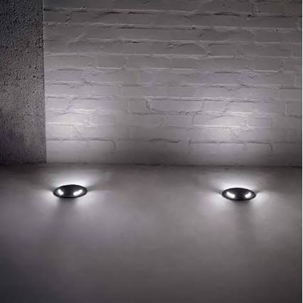 Ideal Lux - Iluminação de caminho de acesso exterior LED CECI 1xGU10/4,5W/230V IP67 preto