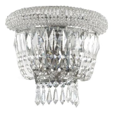 Ideal Lux - Iluminação de parede de cristal DUBAI 2xE14/28W/230V cromado brilhante