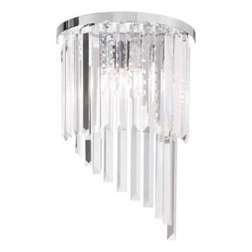 Ideal Lux - Iluminação de parede em cristal CARLTON 3xE14/40W/230V cromado brilhante